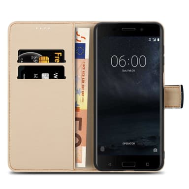 Nokia 6.1 lommebokdeksel etui (svart)