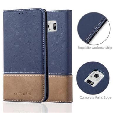 Samsung Galaxy S6 EDGE Deksel Case Cover (blå)