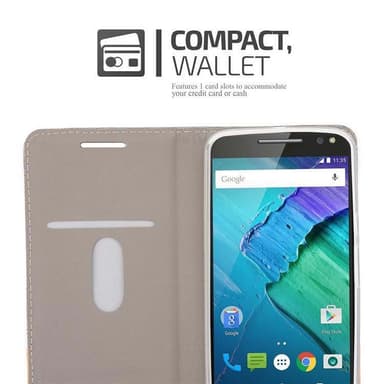 Motorola MOTO X STYLE lommebokdeksel etui (grå)