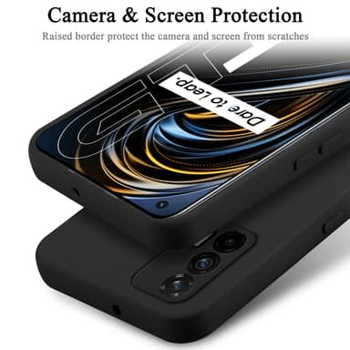 Realme GT silikondeksel case (Svart)