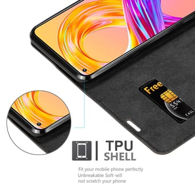 Realme 8 4G / 8 PRO lommebokdeksel case (brun)
