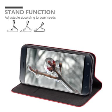 Asus ZenFone 3 (5.5 tomme) lommebokdeksel case (rød)