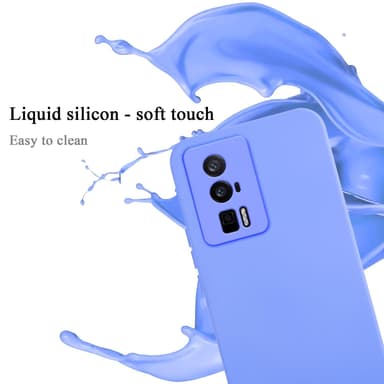 Xiaomi Poco F5 Pro silikondeksel case (lilla)