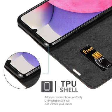 Samsung Galaxy A33 5G lommebokdeksel case (brun)