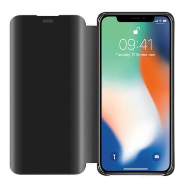 iPhone X / XS lommebokdeksel etui (svart)
