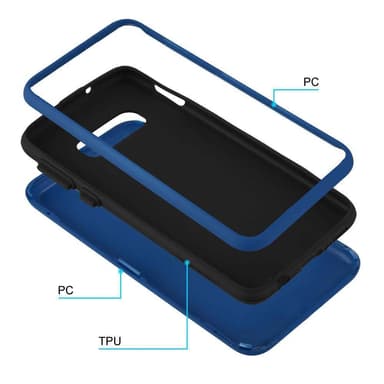 Samsung Galaxy S10e Deksel Case Cover (blå)