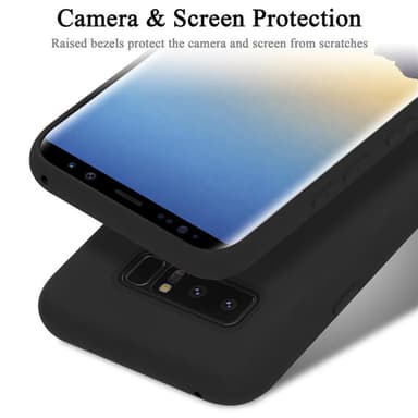 Samsung Galaxy NOTE 8 silikondeksel case (svart)