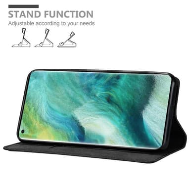 Oppo FIND X2 lommebokdeksel case (svart)