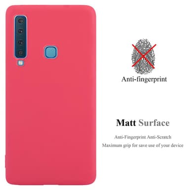 Deksel Samsung Galaxy A9 2018 Silikon cover (rød)