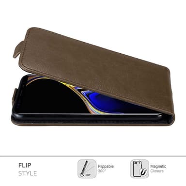 Samsung Galaxy NOTE 9 deksel flip cover (brun)