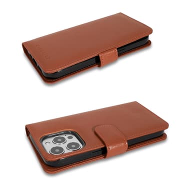 iPhone 13 PRO lommebokdeksel case (brun)