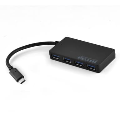 4-Port USB 3.0 USB-hub med flere grensesnitt Plug &