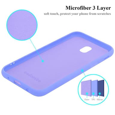 Samsung Galaxy J7 2017 silikondeksel case (lilla)