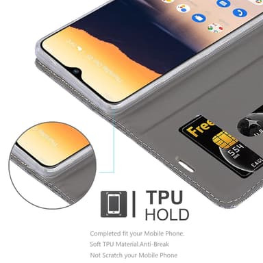 Nokia 2.3 lommebokdeksel etui (grå)