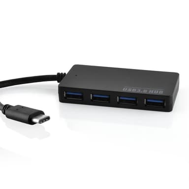 4-Port USB 3.0 USB-hub med flere grensesnitt Plug &
