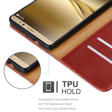 Huawei MATE 8 lommebokdeksel etui (rød)
