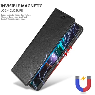 Motorola EDGE 30 lommebokdeksel case (svart)