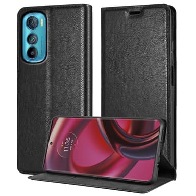 Motorola EDGE 30 lommebokdeksel case (svart)