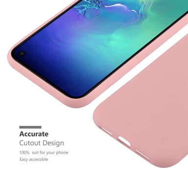 Deksel Samsung Galaxy S10e Silikon cover (rosa)