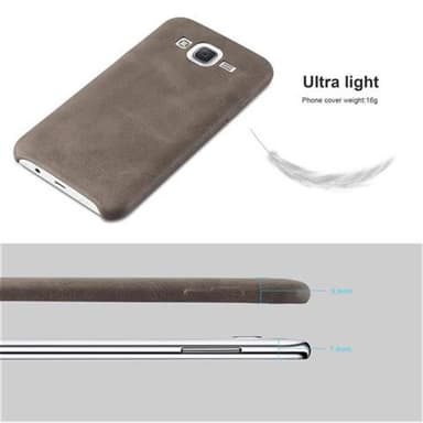 Samsung Galaxy J5 2015 Hardt Deksel Cover (brun)