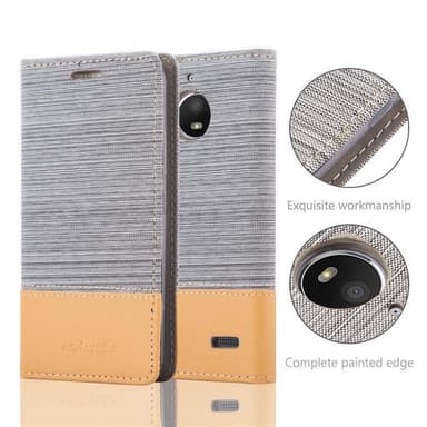 Motorola MOTO E4 lommebokdeksel etui (grå)
