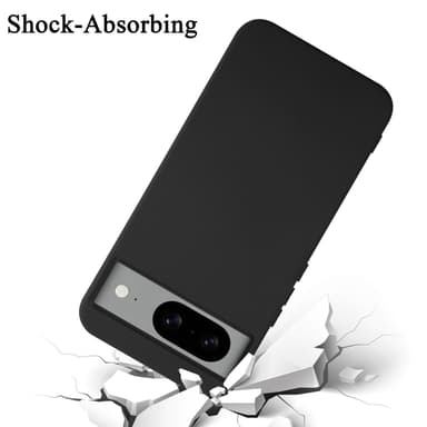 Google PIXEL 8 silikondeksel case (Svart)