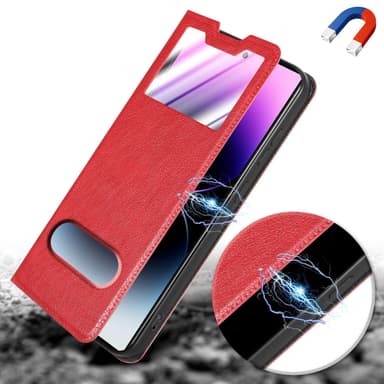 Samsung Galaxy S24 ULTRA lommebokdeksel cover (Rød)