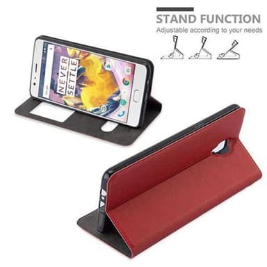 OnePlus 3 / 3T lommebokdeksel cover (rød)
