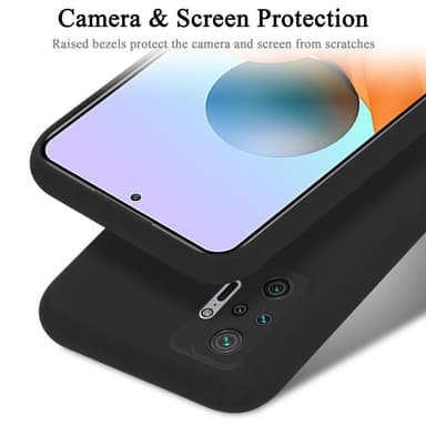 Xiaomi RedMi NOTE 10 PRO silikondeksel case (svart)