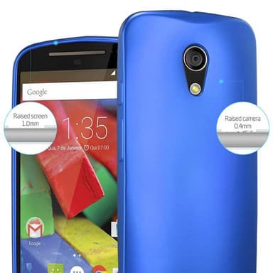 Deksel Motorola MOTO G2 Case Cover (blå)