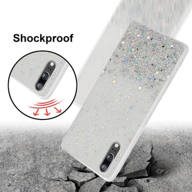 Huawei P20 Silikondeksel Glitter (gjennomsiktig)