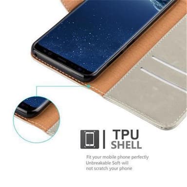 Samsung Galaxy S8 lommebokdeksel etui (brun)