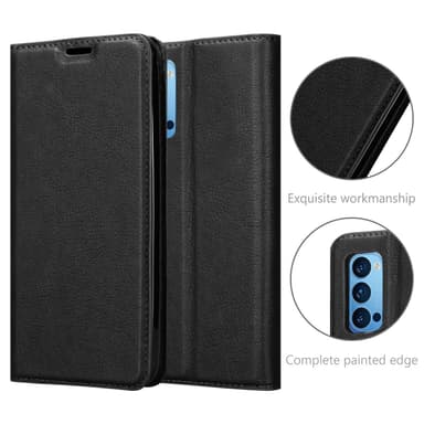 Oppo Reno4 PRO lommebokdeksel case (svart)