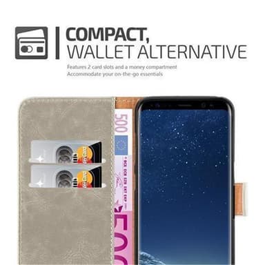 Samsung Galaxy S8 lommebokdeksel etui (brun)