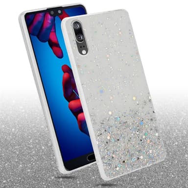 Huawei P20 Silikondeksel Glitter (gjennomsiktig)