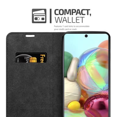 Samsung Galaxy A71 5G lommebokdeksel case (svart)