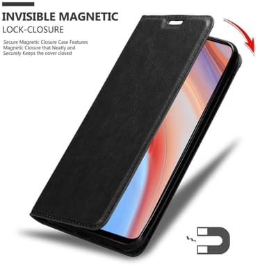 Oppo Reno4 PRO lommebokdeksel case (svart)