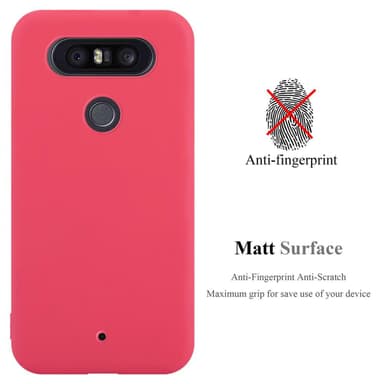 Deksel LG Q8 Silikon cover (rød)