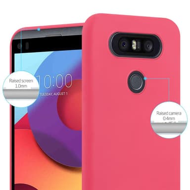 Deksel LG Q8 Silikon cover (rød)