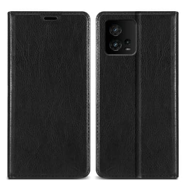 Motorola MOTO G72 lommebokdeksel case (svart)
