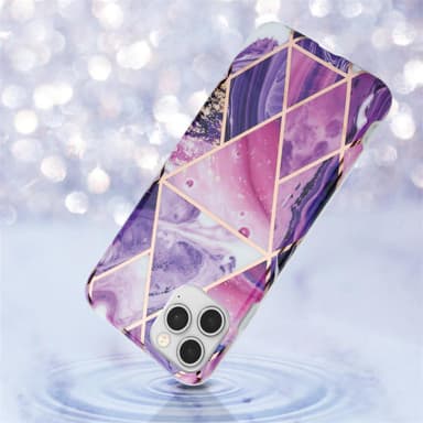 iPhone 12 / 12 PRO lommebokdeksel etui (lilla)