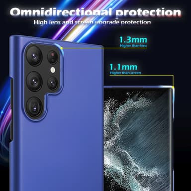 Deksel Samsung Galaxy S22 ULTRA Case Cover (blå)