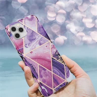 iPhone 12 / 12 PRO lommebokdeksel etui (lilla)