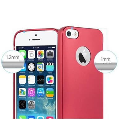 Deksel iPhone 5 / 5S / SE 2016 Case Cover (rød)