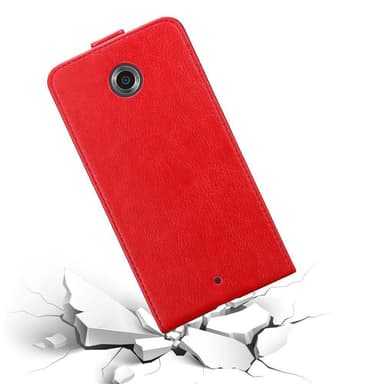Motorola Google NEXUS 6 deksel flip cover (rød)