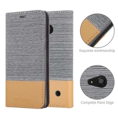 Nokia Lumia 550 lommebokdeksel etui (grå)