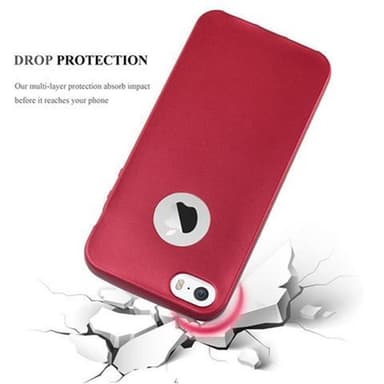 Deksel iPhone 5 / 5S / SE 2016 Case Cover (rød)