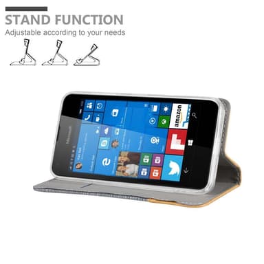 Nokia Lumia 550 lommebokdeksel etui (grå)