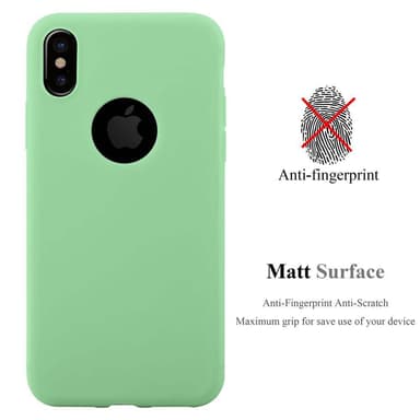Deksel iPhone XS MAX Silikon cover (grønn)