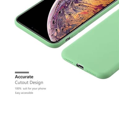 Deksel iPhone XS MAX Silikon cover (grønn)